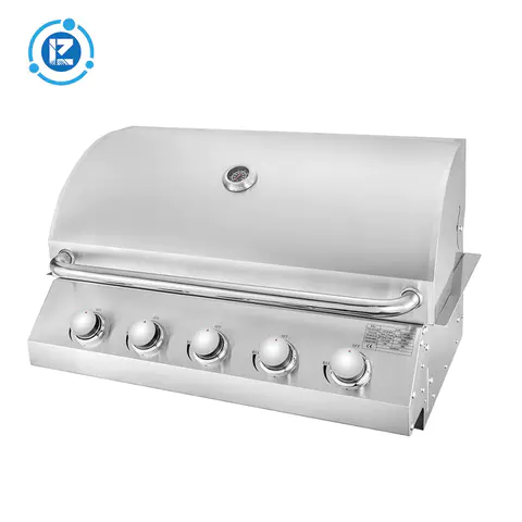 CE Approval BBQ Grill Kitchen Stainless Steel Built-In Gas Grills 5 Burners