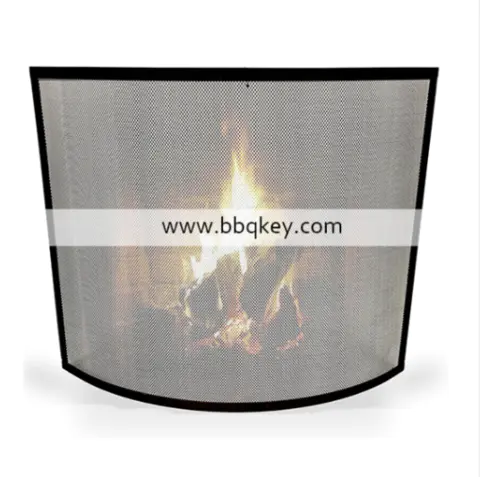 Wholesales Customized Metal Fireplace Fireside Stand Screen Cover Guard Fireplace Screen
